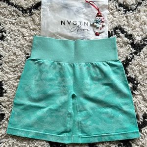 ✨ NVGTN Mint Green Camo Seamless Shorts